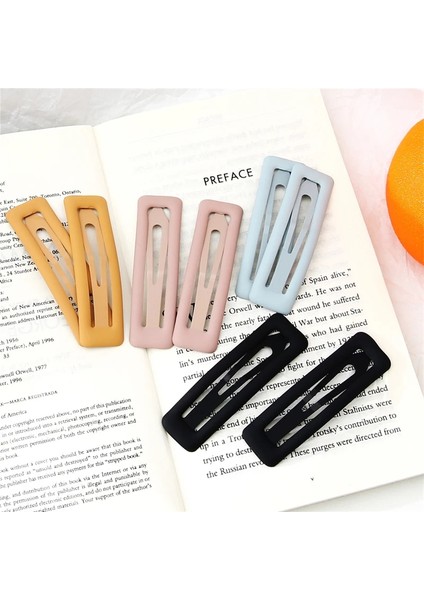 Açık Mavi 2 Adet/grup Mat Buzlu Metal Saç Tokalarım Tokalar Bb Saç Klipleri Kızlar Kadınlar Için Hairgrips Saç Şekillendirici Aracı Aksesuarları (Yurt Dışından) fiyatları