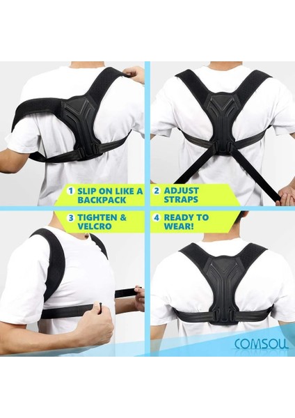 B-Gri Pembe 3xl Duruş Düzeltici Sırt Desteği Üst Sırt Omuz Ağrısı Duruş Eğitmen Için Ayarlanabilir Duruş Desteği Omurga Duruş Desteği (Yurt Dışından)
