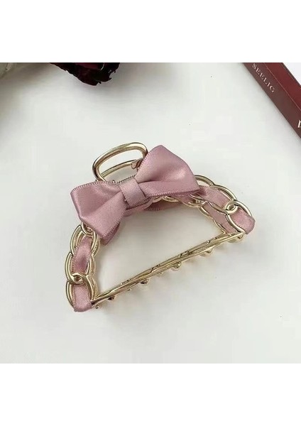 Pembe 1 Moda Metal Köpekbalığı Klip Kadın Saç Pençeleri Şerit Örgülü Saç Tokası Geri Kafa Yakalama Klip Firkete Kadın Kızlar Saç Aksesuarları (Yurt Dışından)