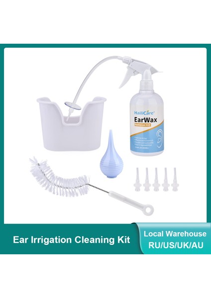 500 ml Set 10 Ipucu Kulak Sulama Yıkama Kiti Kulak Kiri Temizleme Aracı Kulak Kiri Temizleme Seti Yetişkinler Için Sıkma Ampul / Şırınga / Fırça ile Kulak Temizleme (Yurt Dışından) fiyatları