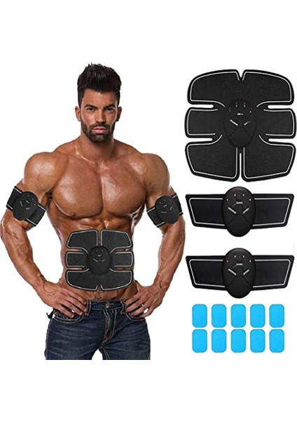 1 Kol Seti Ems Stimülatörü Eğitmen Karın Akıllı Kas Güçlendirici Eğitim Cihazı Erkekler Kadınlar Için Taşınabilir Fitness Egzersiz Ekipmanları (Yurt Dışından)