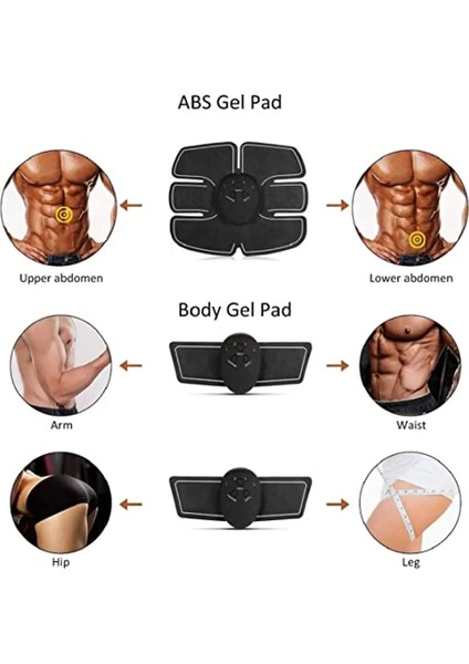 1 Kol Seti Ems Stimülatörü Eğitmen Karın Akıllı Kas Güçlendirici Eğitim Cihazı Erkekler Kadınlar Için Taşınabilir Fitness Egzersiz Ekipmanları (Yurt Dışından)