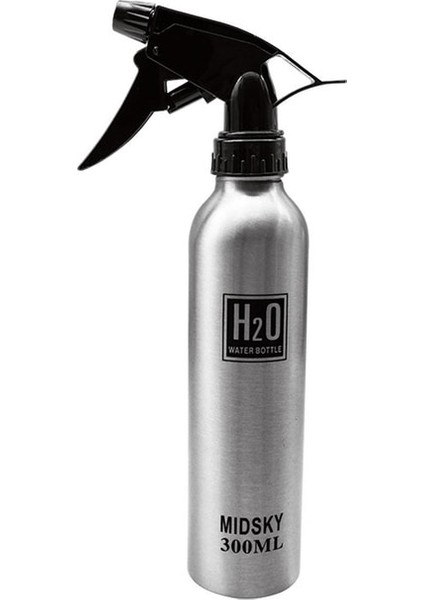 Gümüş 300 ml Alüminyum Sprey Atomizer Boş Şişe Su Kuaför Mat Siyah Kuaförlük Kuaförlük Araçları Aplikatör Şişeleri (Yurt Dışından)