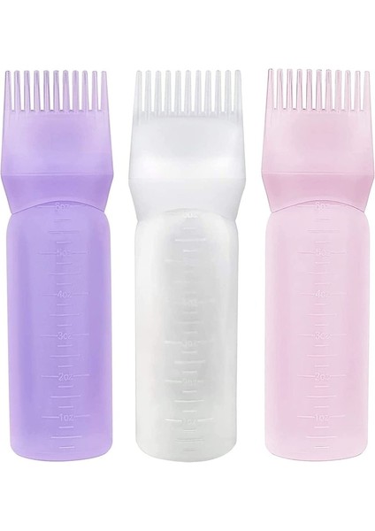 Mor 120 ml Boş Saç Boyası Şişesi Aplikatör Tarak Dağıtım Plastik Doldurulabilir Sıkılabilir Şişe Saç Boyama Kuaförlük Şekillendirici Aracı (Yurt Dışından) modelleri
