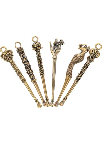 Altın-1 Kaşık Mini Kulak Kepçe Şişeleri Vintage Kaşık Minik Kolye Kolye Temizleyici Kolye Brassmicro Minyatür Balmumu Küreği Tozu Kepçe (Yurt Dışından) fiyatları