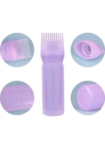 Mor 120 ml Boş Saç Boyası Şişesi Aplikatör Tarak Dağıtım Plastik Doldurulabilir Sıkılabilir Şişe Saç Boyama Kuaförlük Şekillendirici Aracı (Yurt Dışından) indirimleri