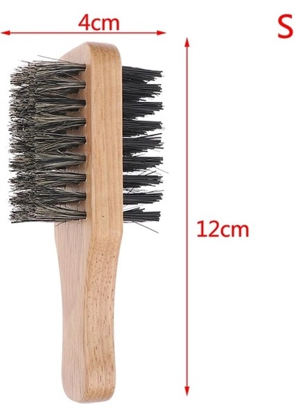 Erkekler Domuzu Kılı Saç Fırçası - Erkek Için Doğal Ahşap Dalga Fırçası, Kısa, Uzun, Kalın, Kıvırcık, Dalgalı Saçlar Için Şekillendirici Sakal Saç Fırçası (Yurt Dışından)