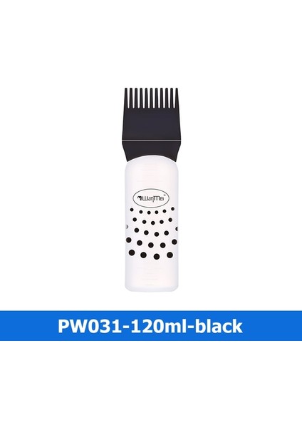 C-BLACK-180ML 60/120/180ML Saç Boyası Aplikatör Şişeleri Huile Tarak Fırça 20 Stil Mini Taşınabilir Şampuan Şişesi Şekillendirici Saç Boyama Saç Aracı (Yurt Dışından)