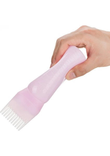 02 120ML 120/170ML Renkli Plastik Saç Boyası Doldurulabilir Şişe Aplikatör Tarak Dağıtım Salon Saç Boyama Kuaförlük Şekillendirici Aracı (Yurt Dışından) modelleri