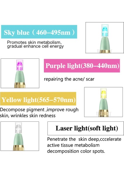 10 Adet 5dnano Elektrikli Kablosuz Dermapen 7 Renk LED Ekran Derma Kalemi Ultrima Dermapen Mikro Iğne Kalemi Microblading Terapi Yaraları Mts Pms (Yurt Dışından)