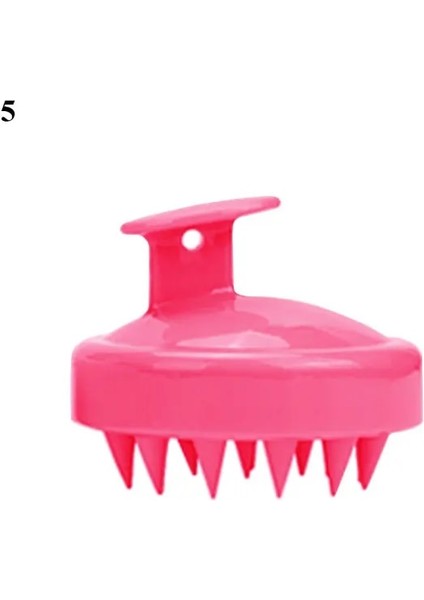 C-5 Yeni Saç Derisi Masaj Yıkama Tarağı Şampuan Scrubber Silikon Kıllar Saç Temiz Fırça Şekillendirici Aracı El Saç Bakım Tarak (Yurt Dışından)