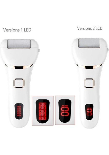 2 LED Elektrikli Ayak Dosya Zımpara Ayak Sert Cilt Sökücü Peeling Makinesi Şarj Edilebilir Otomatik Pedikür Aracı Topuklu Ölü Cilt Için (Yurt Dışından) fiyatları