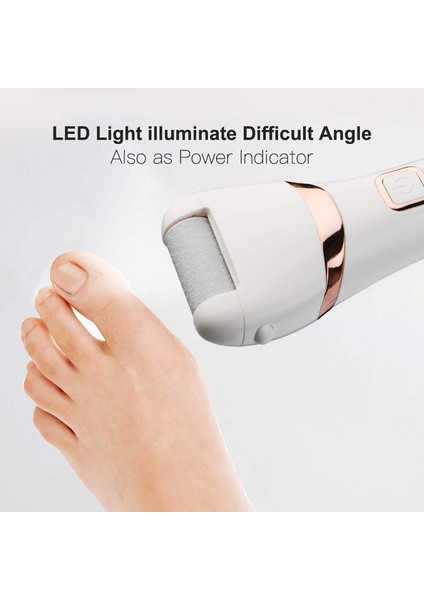 2 LED Elektrikli Ayak Dosya Zımpara Ayak Sert Cilt Sökücü Peeling Makinesi Şarj Edilebilir Otomatik Pedikür Aracı Topuklu Ölü Cilt Için (Yurt Dışından) modelleri