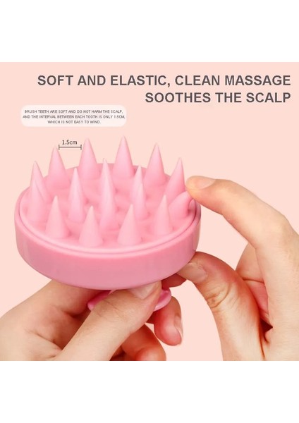 Pink3 Taşınabilir Silikon Şampuan Fırçası Yumuşak Saç Derisi Masaj Fırçası Saç Yıkama Tarak Duş Yıkama Banyo Fırçası Saç Bakımı Şekillendirici Aracı (Yurt Dışından) fırsatları