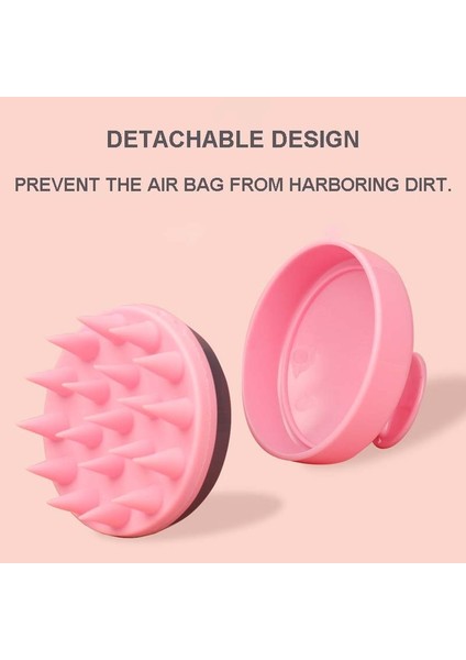 Pink3 Taşınabilir Silikon Şampuan Fırçası Yumuşak Saç Derisi Masaj Fırçası Saç Yıkama Tarak Duş Yıkama Banyo Fırçası Saç Bakımı Şekillendirici Aracı (Yurt Dışından) indirimleri