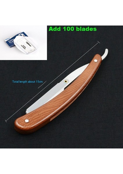100 Bıçak Ekleyin Klasik Eski Moda Manuel Tıraş Makinesi Kuaförlük Tıraş Makinesi Berber Kaş Tıraş Bıçağı Tutucu Yüksek Kaliteli Bıçaklar Mevcuttur (Yurt Dışından)