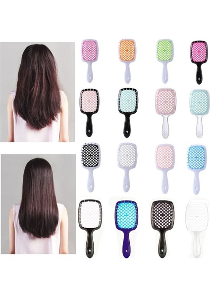 Mor Saç Tarağı Dolaşık Açıcı Karışık Saç Tarak Oymak Masaj Taraklar Anti-Statik Saç Tarak Salon Kuaförlük Şekillendirici Araçları (Yurt Dışından) fiyatları