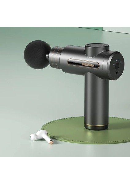 Yeşil 6 Hız Tip C Şarj Mini Taşınabilir Masaj Tabancası Elektrikli Fasya Tabancası Masaj Vücut Boyun Geri Derin Doku Kas Gevşeme Fitness (Yurt Dışından) modelleri