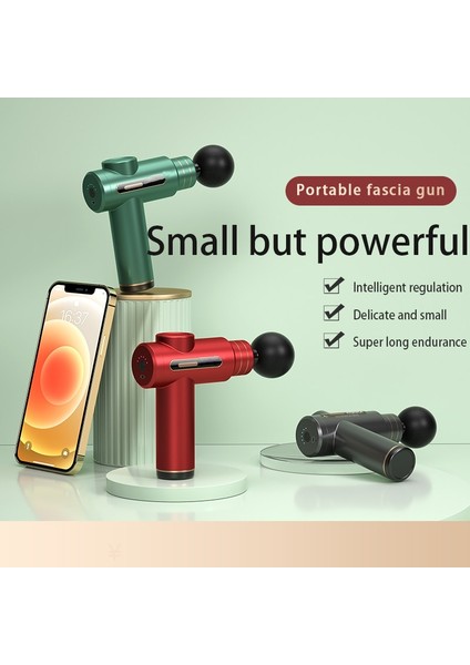 Yeşil 6 Hız Tip C Şarj Mini Taşınabilir Masaj Tabancası Elektrikli Fasya Tabancası Masaj Vücut Boyun Geri Derin Doku Kas Gevşeme Fitness (Yurt Dışından) fırsatları