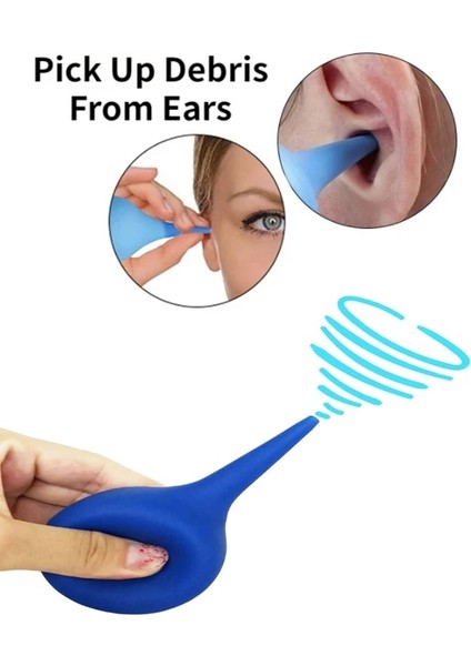 30ML 1 Adet Kulak Kirini Giderme Sulama Temizleme Kiti Kulak Şırınga Ampulü Hava Üfleyici Pompası Toz Temizleyici Kulak Kirini Giderici Kauçuk Yetişkin Çocuk Için (Yurt Dışından)