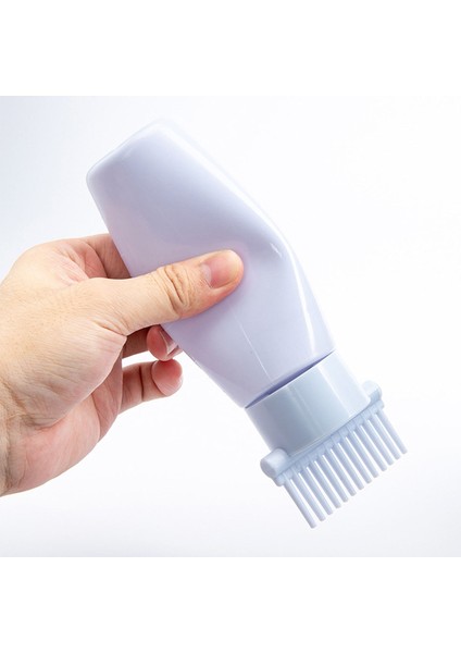 Pembe 120 ml Doldurulabilir Şişe Saç Boyası Şampuanı Taşınabilir Aplikatör Tarak Dağıtım Salon Yağı Saç Boyama Kuaför Şekillendirici Aracı (Yurt Dışından)