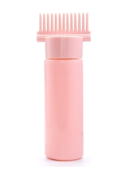 Pembe 120 ml Doldurulabilir Şişe Saç Boyası Şampuanı Taşınabilir Aplikatör Tarak Dağıtım Salon Yağı Saç Boyama Kuaför Şekillendirici Aracı (Yurt Dışından)