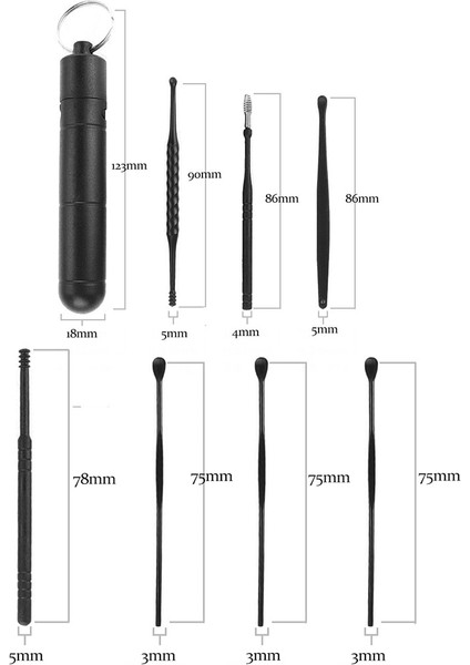 Abs Sarı 6/7 Adet Kulak Temizleyici Abs Kulak Bakımı Kaşık Aracı Yumuşak Spiral Kulaklar Için Kulak Kiri Seçici Temizleme Kulak Kiri Temizleme Aracı Kulak Tıkacı Sökücü (Yurt Dışından)