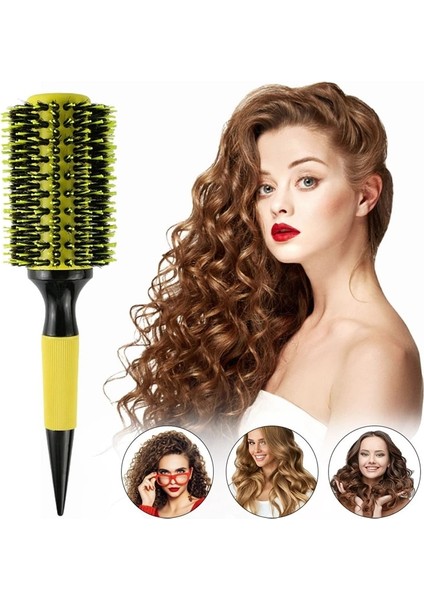 No.18 1/6 Adet Profesyonel Yuvarlak Saç Tarağı Naylon Kıl Alüminyum Tüp Iyon Saç Fırçası Ev Berber Şekillendirici Araçları Haddeleme Tarak (Yurt Dışından) fırsatları