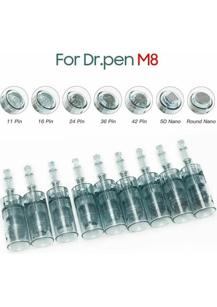 24PIN 10 Adet Süngü Çift 11/16/24/36/42/nano Mikro Iğne Kartuş Ipuçları Elektrikli Derma Damgası Dr.pen M8 Cilt Mts Anti Aging (Yurt Dışından) modelleri