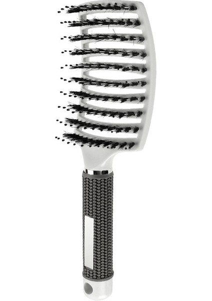 Beyaz Saç Fırçası Saç Tarak Dolaşık Açıcı Saç Fırçası Kıl ve Naylon Kadın Islak Masaj Tarak Kıvırcık Kuaförlük Salon Şekillendirici Araçları (Yurt Dışından)