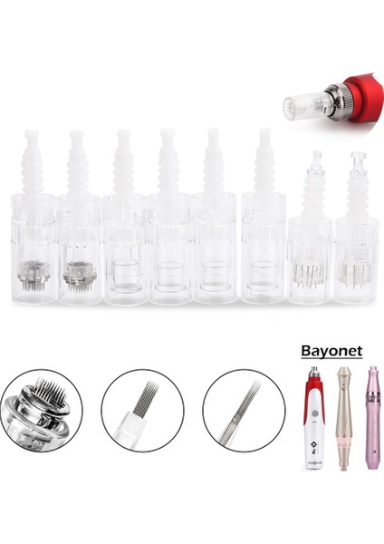24 Pin 5 Adet Dermatool Süngü Iğneler Kartuşu Cilt Bakım Kalemi M/M5/M7/E30 Nano/9 Pin/12 Pin/36 Pin/42 Mikro Iğne Yedek Kafa (Yurt Dışından) fiyatları