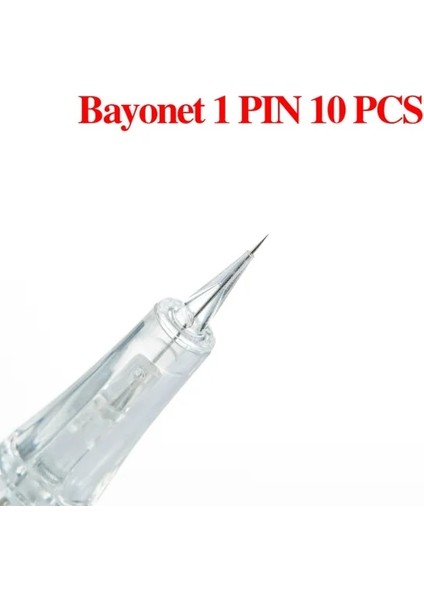 10 Adet 1pın Profesyonel Süngü Derma Microneedle Kalem Microeedle Kartuş Iğne Ipuçları Elektrikli Mikro Haddeleme Derma Damga Tedavisi (Yurt Dışından)