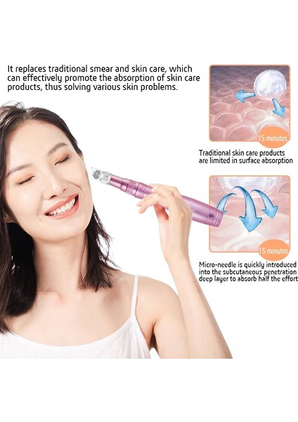 12 Pin 10 Adet Elektrikli Dermapen Ultima Dr.imp Kalem Kablosuz Mikro Iğneleme Kalemi Iğne Kartuş Ucu Pul Pul Gözenekleri Küçültmek Cilt Bakım Cihazı (Yurt Dışından) indirimleri