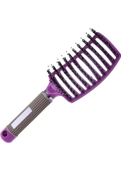 Mor 01 Pop Fırça Brosse Dolaşık Açıcı Saç Fırçası Kadın Naylon Saç Derisi Masaj Saç Tarak Islak Kıvırcık Saç Fırçası Kuaförlük Şekillendirici Araçları (Yurt Dışından)