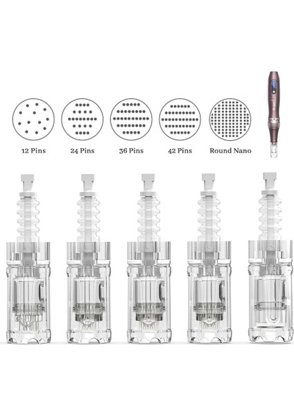 Yuvarlak Nano 30 Adet 10/30/50 Adet Dr Pen Ultima A10 Iğne Kartuşu Dr Pen A10 12 Pin/24 Pin/36 Pin/42 Mikro Iğne Yedek Dövme Mikro Iğne (Yurt Dışından)