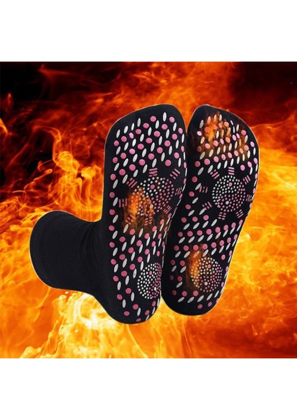 Siyah Manyetik Çorap Unisex Kendinden Isıtma Sağlık Çorap Turmalin Manyetik Terapi Rahat ve Nefes Alabilir Ayak Masajı Sıcak (Yurt Dışından) fırsatları