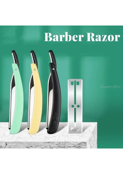 10 Adet Bıçakları Büyük 77 Bıçak ve Berber Dükkanı Jilet Pro Klasik Emniyet Bıçağı Düz Jilet Çift Kenarlı Paslanmaz Çelik Bıçak 62*16.2mm (Yurt Dışından)