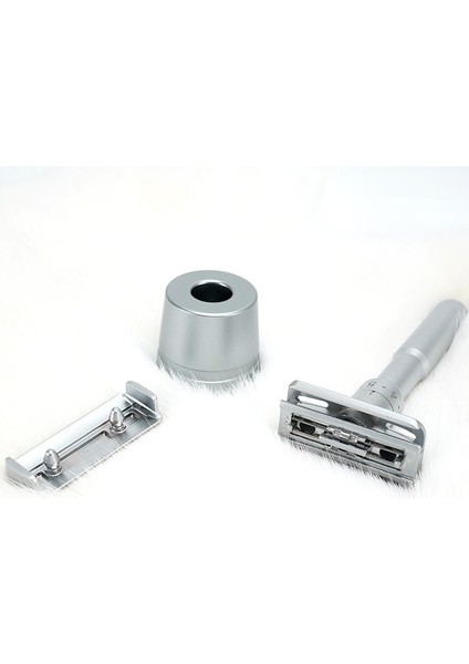 Taban Ayarlanabilir Çift Kenarlı Gümüş Klasik Emniyetli Jilet Erkek Tıraş Bıçağı 5 Adet Titanyum Kaplamalı Bıçaklar Tıraş Makinesi Jilet (Yurt Dışından) indirimleri