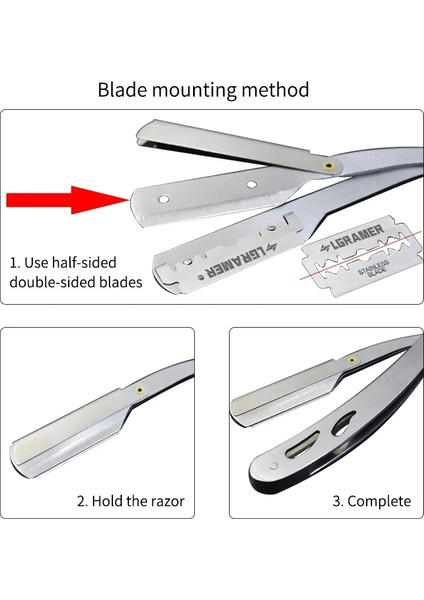 Altın Jilet Erkekler Tıraş Berber Aletleri Saç Jilet ve 10 Bıçak Antik Siyah Katlanır Tıraş Bıçağı Paslanmaz Çelik Epilasyon Jilet Kırpma (Yurt Dışından) indirimleri