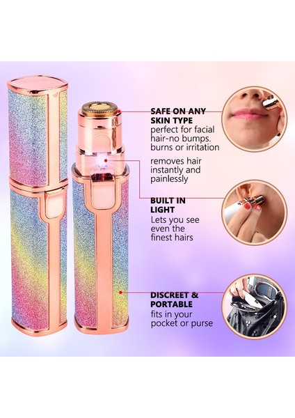 Gökkuşağı USB 2 In 1 Elektrikli Kaş Düzeltici Makyaj Ağrısız Göz Kaş Epilatör Tıraş Makinesi Jilet Taşınabilir Yüz Saç Çıkarıcı Bayan Epilatör (Yurt Dışından) modelleri