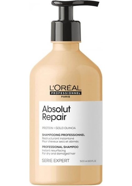 L'Oréal Professionnel Loreal Professionnel Absolut Repair Yıpranmış Saçlar Için Onarıcı Şampuan 500 ml