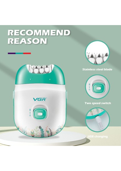 705 Kabarcık Orijinal Vgr Şarj Edilebilir Kadın Epilatör Elektrikli Kadın Epilatör Yüz Epilasyon Makinesi Yüz Bacaklar Tüy Dökücü Vücut (Yurt Dışından) indirimleri