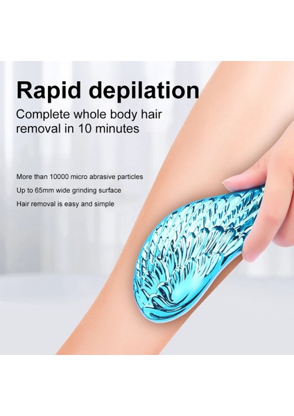 Mavi Nano Kristal Epilatör Silgi Bikini Saç Çıkarıcı Kadın Ağrısız Epilatör Güvenlik Fiziksel Vücut Epilasyon Aracı Kadınlar Için (Yurt Dışından) fırsatları