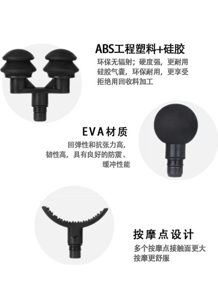 Stil 10 Çeşitli Stiller Fasya Tabancası Masaj Başlığı 19MM Kalibreli Evrensel Tip Abs Silikon Eva Fasyal Tabanca Aksesuarı Masaj Başlığı (Yurt Dışından) fırsatları