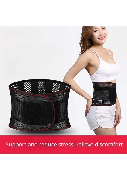 Siyah Xl Ayarlanabilir Bel Eğitmen Kemeri Erkek Kadın Alt Sırt Desteği Omurga Desteği Bel Kemeri Ortopedik Nefes Bel Korse (Yurt Dışından) modelleri