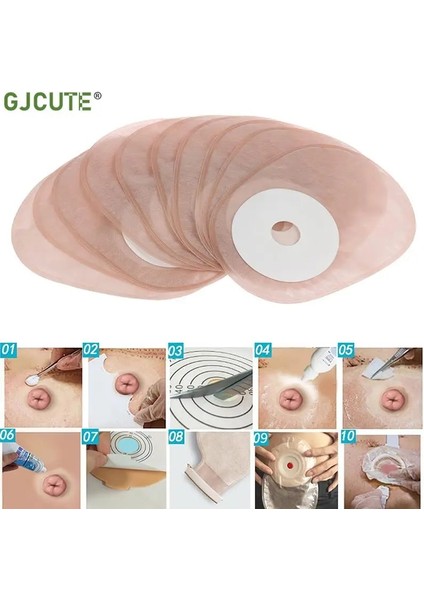 10 Adet 10 Adet Tek Parça Sistem Taşınabilir Kolostomi Torbaları Tek Kullanımlık Ostomi Drenajlı Tek Kese Stoma Bakım Torbaları Drenaj Olmadan Yeni (Yurt Dışından) fiyatları