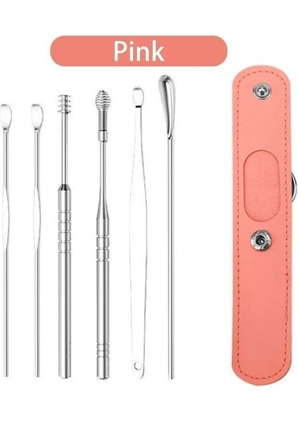 Pembe 6 Adet Kulak Temizleme Çubuğu Temizleyici Balmumu Kaldırma Temizleme Kiti Kulak Tıkacı Sökücü Kulaklarınızı Temizleyin Kulak Kiri Aracı Kişisel Sağlık Güzellik (Yurt Dışından)