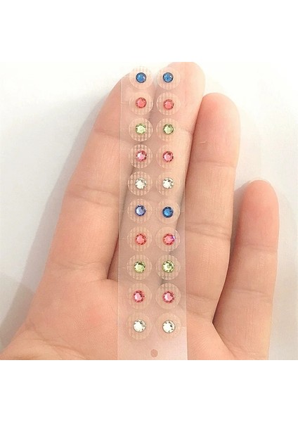 Beyaz Kristal Kristal Gem Taş Manyetik Boncuk Şeffaf Bant Kulak Etiketi Kulak Tohumları Kulak Akupunktur (Yurt Dışından) fırsatları