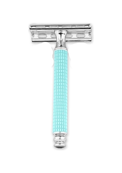 Gökyüzü Mavi Alshabab 1 Parça Çinko Alaşımlı Emniyetli Jilet Abs Saplı Erkekler Için 8x4 cm Çift Kenar T-Şekilli Manuel Jilet Baber Tıraş Makinesi Aracı (Yurt Dışından)