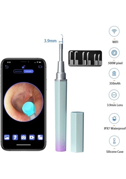 Tip 4 (3.9mm) Akıllı Görsel Kulak Çubukları Kulak Temizleme Endoskopu 500 W Yüksek Hassasiyetli Earpick Mini Kamera Otoskop Sağlık Kulak Temizleyici (Yurt Dışından) fiyatları